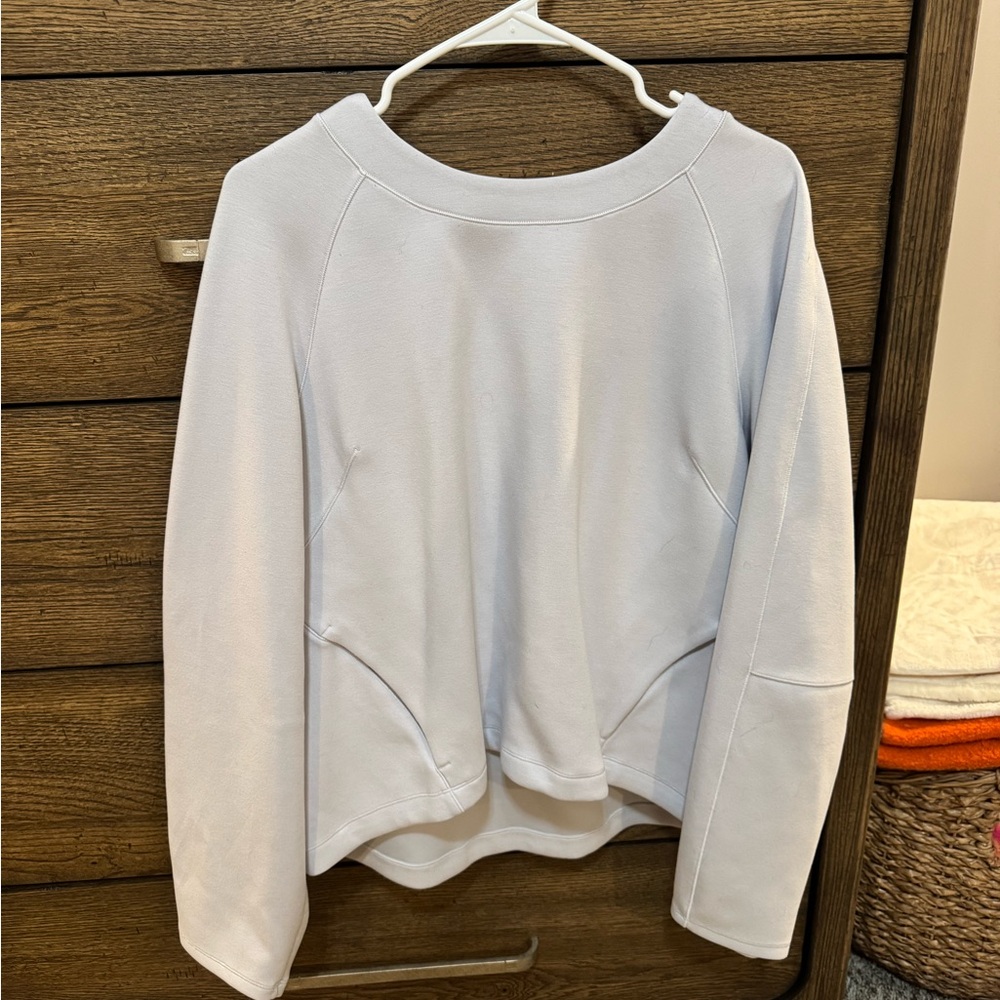 Lululemon AirWrap Modal Crew Alpine White Size 14